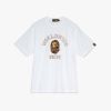 MCM x BAPE COLLEGE TEE WHITE