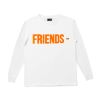 VLONE FRIEND L/S TEE WHITE (ORANGE)