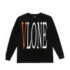 VLONE LOGO L/S TEE BLACK (ORANGE/WHITE)
