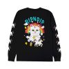 RIPNDIP NERMLAND   L/S TEE BLACK