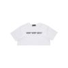 VERY VERY SEXY REFLEX HOLOGRAM OVERSIZE CROP TEE WHITE