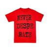TZ NEVER DESPERATE TEE RED