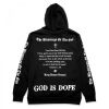 TZ GODISDOPE HOODIE BLACK (GLOW IN THE DARK - BLUE)