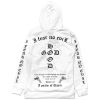 TZ I FEAR NO EVIL HOODIE - WHITEBLACK 