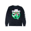 RIPNDIP PEACE NO LOVE LONG SLEEVE (BLACK MINERAL WASH)