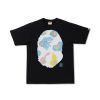 BAPE DEF CAMO BIG APE HEAD TEE BLACK