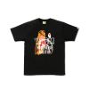 BAPE TIGER SHARK TEE BLACK