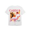 SWOG CARDI B TEE WHITE