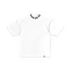 TZ MONOGRAM RIB OVERSIZED TEE - WHITE