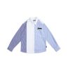SWEEKS STRIPED MIXED L/S SHIRTS - OCEAN