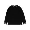 TZ RIB OVERSIZED LONG SLEEVE TEE - BLACK