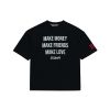 DXMN MAKE MONEY FRIENDS LOVE OVERSIZED TEE / BLACK