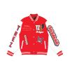 TZ WORLDWIDE VARSITY JACKET / RED
