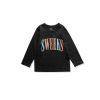 SWEEKS KIDS  BAR LOGO   L/S TEE / BLACK