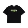 DXMN CANNABIS OVERSIZED TEE - BLACK