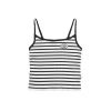 VGH STRIPE CAMI TOP / BLACK-WHITE