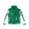 TZWORLDWIDE  LUCKY GREEN  VARSITY JACKET