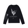 FUXURY  NIGHT CRAWLER BLACK WASHED  L/S TEE