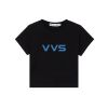 VERY VERY SEXY  REFLEX HOLOGRAM  BABY TEE / BLACK