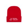 DXMN  IN DXMN WE TRUST  BEANIE / RED