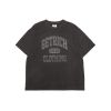 GETRICHEASY   LABEL LOGO BOXY FIT  TEE / FADED BLACK