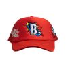 BLUE PLANET  TRIPPY B  TRUCKER HAT / RED