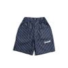 SWEEKS SCRIPT LOGO DENIM SHORTS / STRIPE JEANS