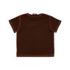 Mirror PISI (PS.) Basic Logo Signage Crop Top | Brown-Orange
