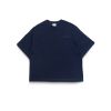 GETRICHEASY - EMBRIODERY LOGO BOXY TEE / NAVY