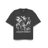 HEAVEN TOWN BOY - GRIM REAPER FADED BOXY T-SHIRT / FADED BLACK