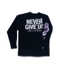 DAYBREAK X 1MILL NEVER GIVE UP LONG SLEEVE TEE / BLACK