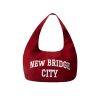 GETRICHEASY - NEW BRIDGE CITY TOTE BAG / MAROON
