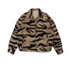 GETRICHEASY - CLASSIC ZIP UP JACKET / TIGER STRIPE CAMO