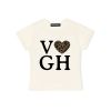 VGH - LEOPARD BABY TEE / CREAM