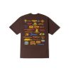 GETRICHEASY - MANY LOGOS TEE / BROWN
