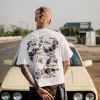 HEAVEN TOWN BOY - REV LIMIT BOXY TEE/WHITE
