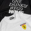 ONEDRINKANDWEGOHOME - OD RACING TEAM TEE/ BLACK