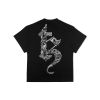TZ WORLDWIDE - CHROME DOODLE TEE / BLACK