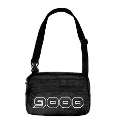 1000 CHASER LINED LOGO SHOULDER BAG BLACK