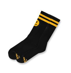 DREW HOUSE 'MASCOT' BLACK&YELLOW STRIPED SOCKS