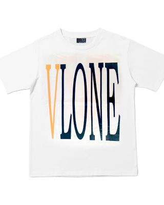 VLONE 'LOGO' TEE WHITE (YELLOW/BLACK)
