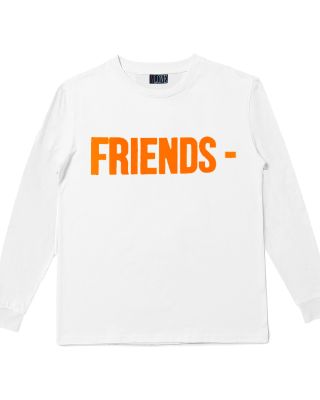 VLONE 'FRIEND' L/S TEE WHITE (ORANGE)