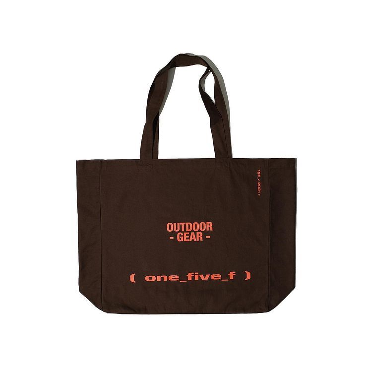 15F OUTDOOR GEAR OVERSIZE TOTEBAG BROWN