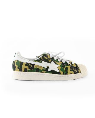ADIDAS x  A BATHING APE SUPERSTAR 80'S CAMO (GREEN)