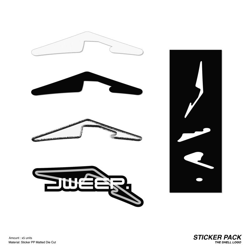JWEEP SP-TS01 THE SHELL [CAMPAINGE] STICKER PACK (5pieces)