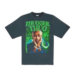 MADMANIAC “THUGGER THUG” CHARCOAL TEE