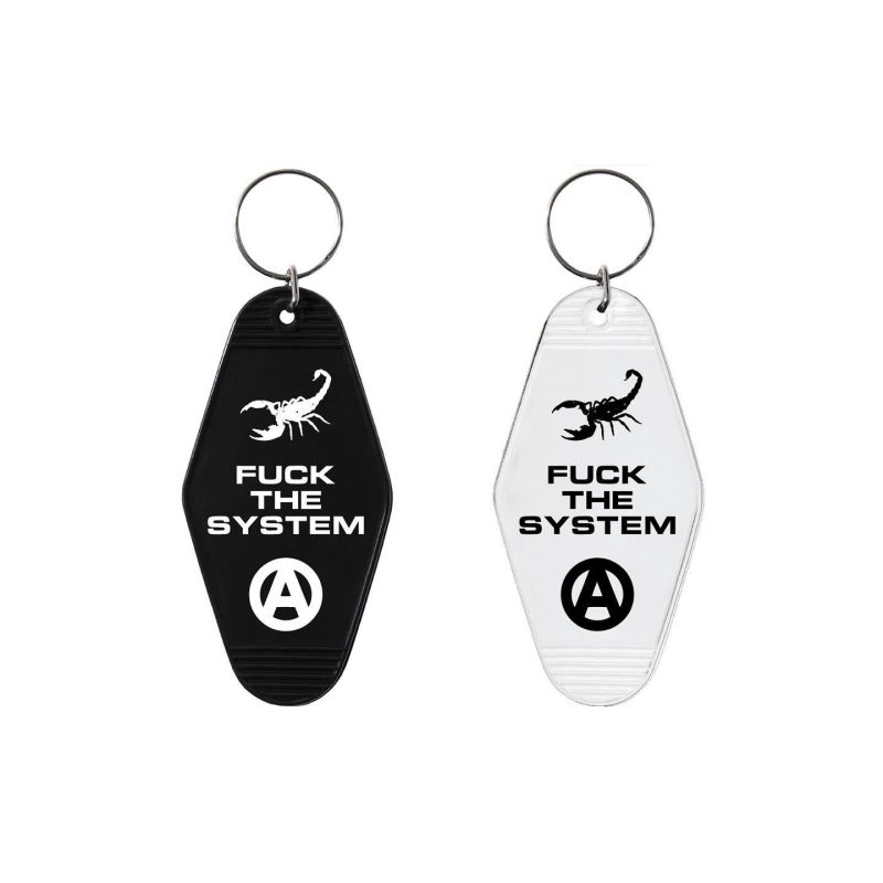 AFTER DEATH F THE SYSTEM KEYCHAIN (MULTI) BLACK