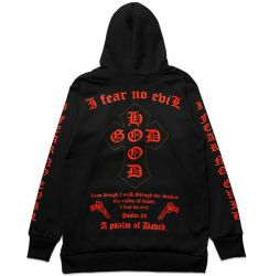 TZ I FEAR NO EVIL HOODIE - BLACKRED