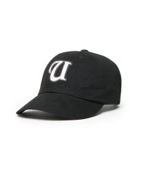 UXRY 'U' BASEBALL CAP BLACK