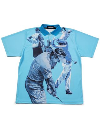 ONE DRINK 'GOLF' POLO 2 BLUE